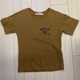 エイチアンドエム(H&M)のTシャツ　シャツ　トップス　エイチアンドエム　H&M ブラウン　ベージュ　茶(Tシャツ/カットソー)