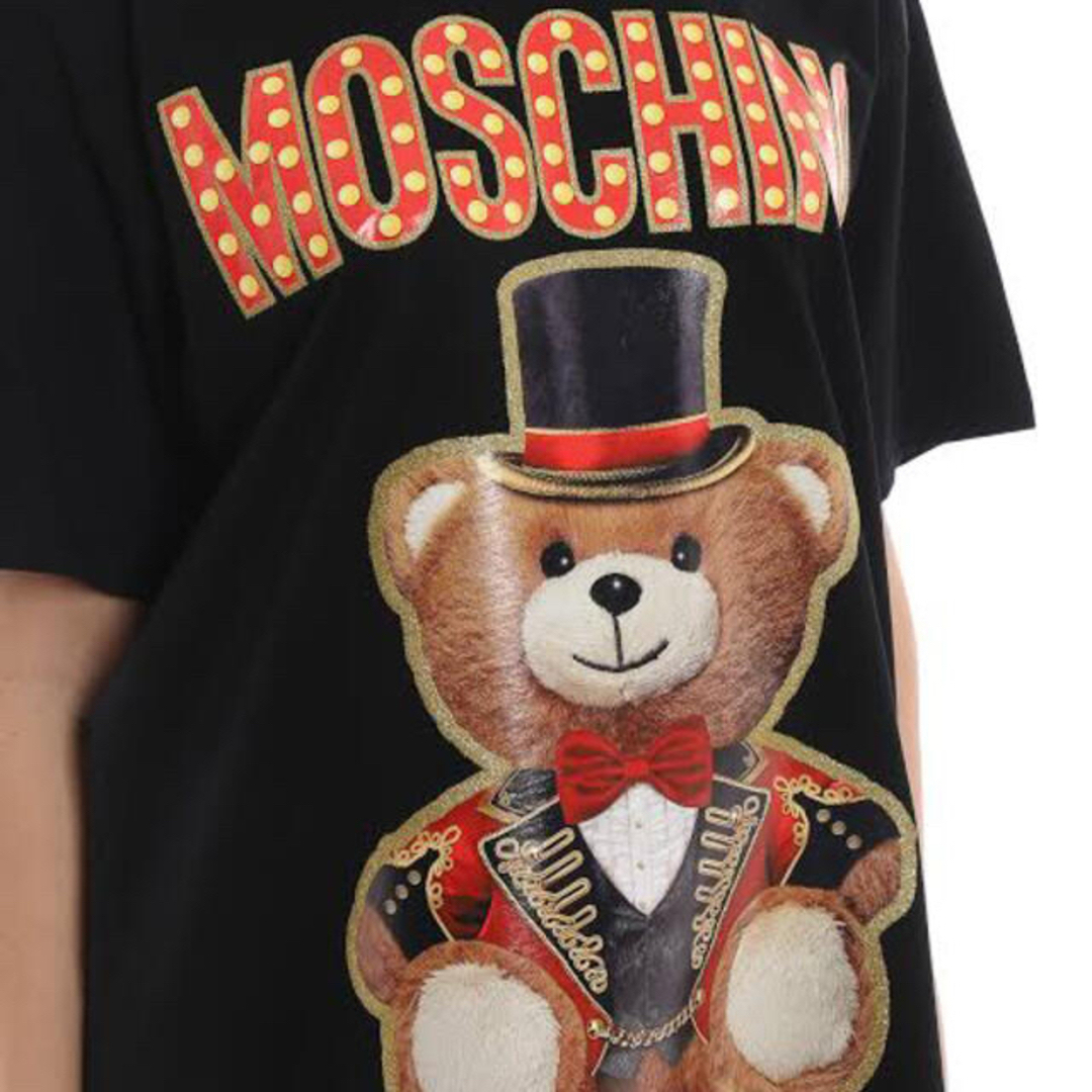 MOSCHINO モスキーノ　テディベア　くま　刺繍　Tシャツ　M ホワイト　白