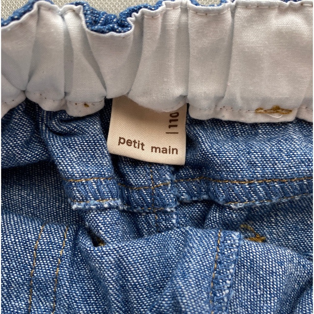 petit main(プティマイン)のpetit main デニムショートパンツ①② キッズ/ベビー/マタニティのキッズ服女の子用(90cm~)(パンツ/スパッツ)の商品写真