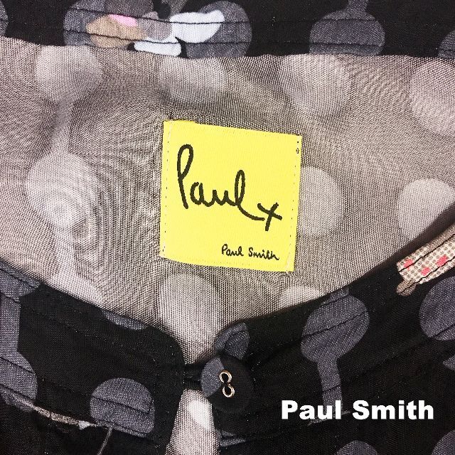 Paul Smith(ポールスミス)の【Paul Smith】ポールスミス ドット ボタニカル総柄 ギャザーワンピース レディースのワンピース(ひざ丈ワンピース)の商品写真