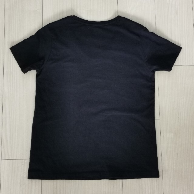 MUJI (無印良品)(ムジルシリョウヒン)の無印　Tシャツ　Vネック　ネイビー レディースのトップス(Tシャツ(半袖/袖なし))の商品写真