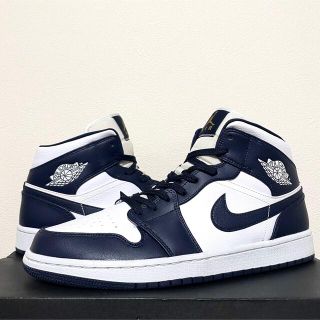 ナイキ(NIKE)の【海外限定】NIKE AIR JORDAN1 MID "Obsidian"(スニーカー)