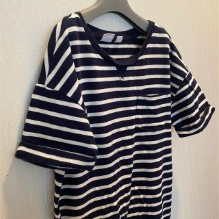 ギャップキッズ(GAP Kids)の最終USED中古 美品 GAPKids ストライプ ワンピース 子供サイズL(ワンピース)