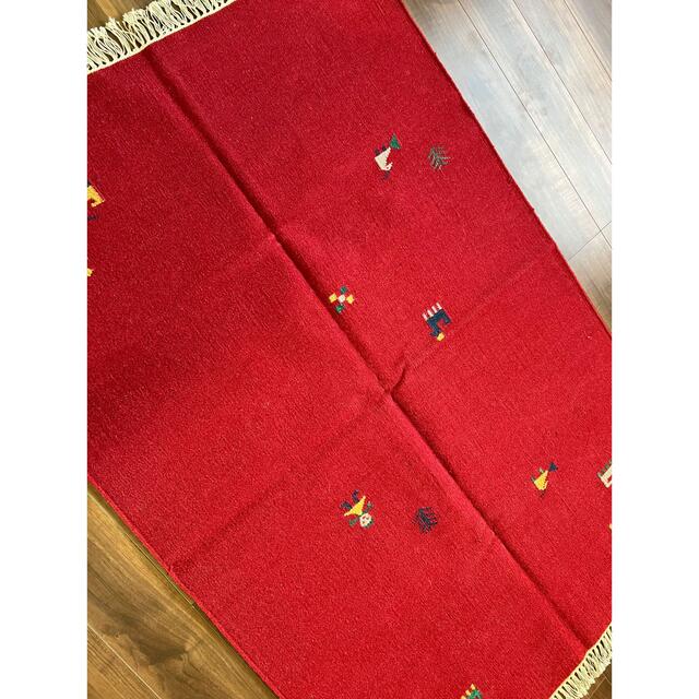 インドキリム ウール 手織り 178×120cm