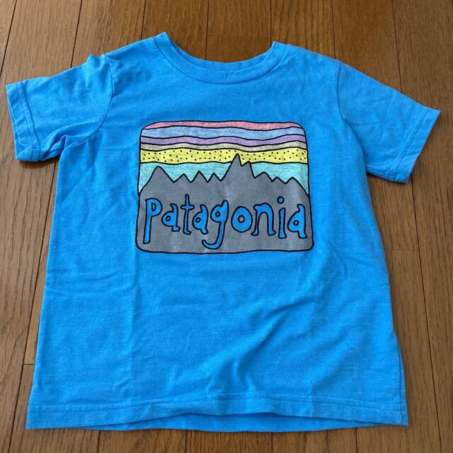 patagonia(パタゴニア)のパタゴニア キッズ Tシャツ　5T 水色 キッズ/ベビー/マタニティのキッズ服男の子用(90cm~)(Tシャツ/カットソー)の商品写真