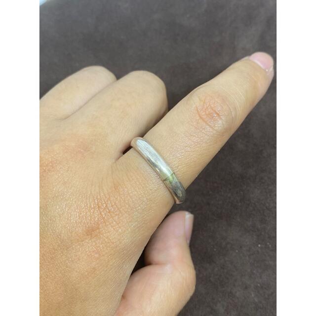 シルバー925リング　スターリング　シンプルラウンド甲丸リング銀結婚xンい指輪 メンズのアクセサリー(リング(指輪))の商品写真