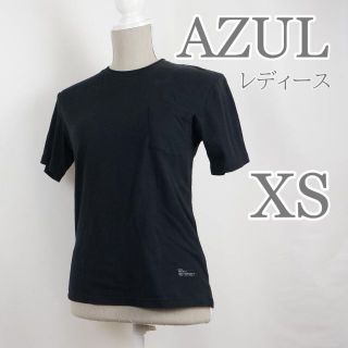 AZUL レディース Tシャツ ブラック 黒(Tシャツ(半袖/袖なし))