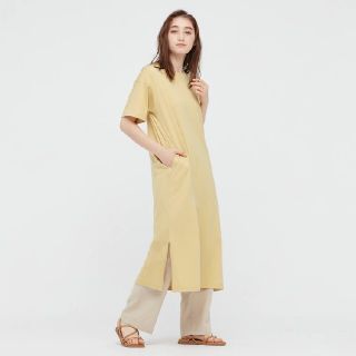 ユニクロ(UNIQLO)のユニクロ マーセライズコットンロングワンピース(ロングワンピース/マキシワンピース)