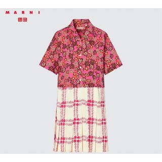 ユニクロ(UNIQLO)のUNIQLO MARNI ユニクロ　マルニ　プリーツワンピース(ひざ丈ワンピース)