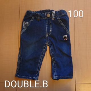 ダブルビー(DOUBLE.B)の【★再値下げ☆】ダブルＢ　デニムハーフパンツ　2way  100(パンツ/スパッツ)