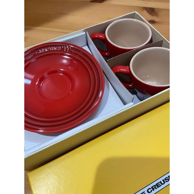 LE CREUSET(ルクルーゼ)のル・クルーゼ　エスプレッソ　カップ&ソーサー インテリア/住まい/日用品のキッチン/食器(グラス/カップ)の商品写真