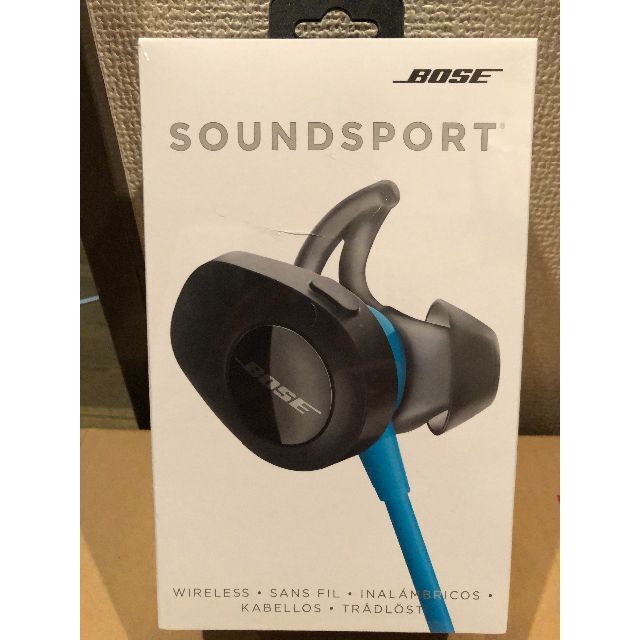 BOSE(ボーズ)の【新品未開封品】Bose SoundSport　ワイヤレスイヤホン　アクア スマホ/家電/カメラのオーディオ機器(その他)の商品写真