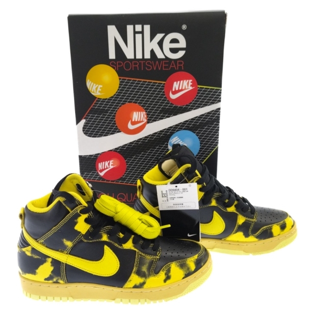 NIKE(ナイキ)のNIKE ナイキ DUNK HI 1985 SP Yellow Acid Wash ダンクハイ イエロー アシッドウォッシュ ハイカットスニーカー US7 イエロー DD9404-001 メンズの靴/シューズ(スニーカー)の商品写真