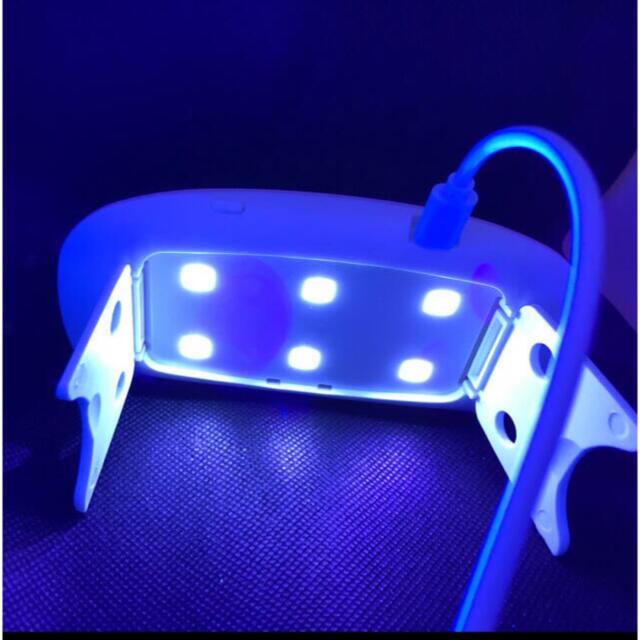 ジェルネイル UVライト 60秒／120秒レジン硬化 LED ジェルネイルライト コスメ/美容のネイル(ネイル用品)の商品写真