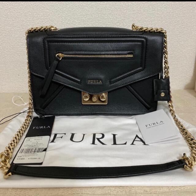 【処分価格】FURLA フルラ　ショルダーバッグ　黒