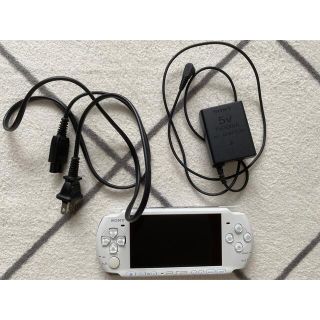 ソニー(SONY)のPSP3000 パールホワイト バッテリー無し(携帯用ゲーム機本体)