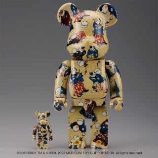 ベアブリック(BE@RBRICK)のBE@RBRICK 歌川国芳「流行猫の曲鞠」 100% & 400% 新品未開封(その他)