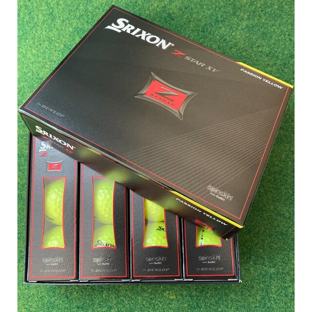 Srixon(スリクソン)のZ-STAR XV 1ダース 未使用新品 日本　パッションイエロー ゼットスター スポーツ/アウトドアのゴルフ(その他)の商品写真