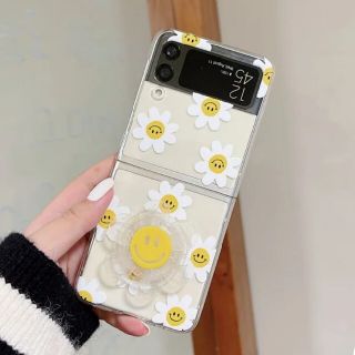 ギャラクシー(Galaxy)のgalaxy z flip3 ケース　フラワー(Androidケース)