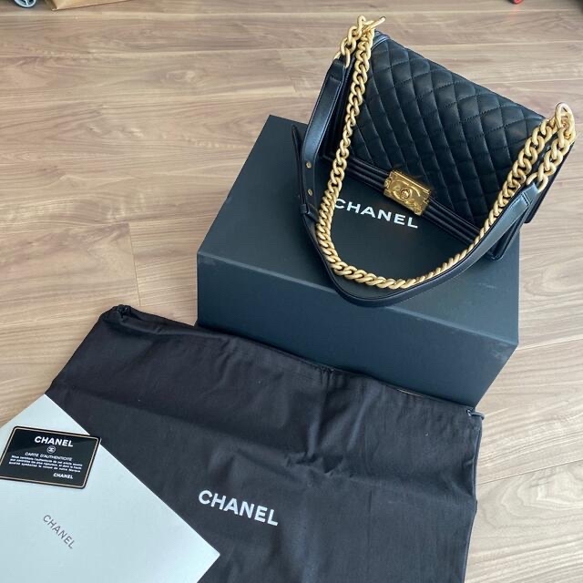 超美品！CHANELボーイシャネル レザーbag