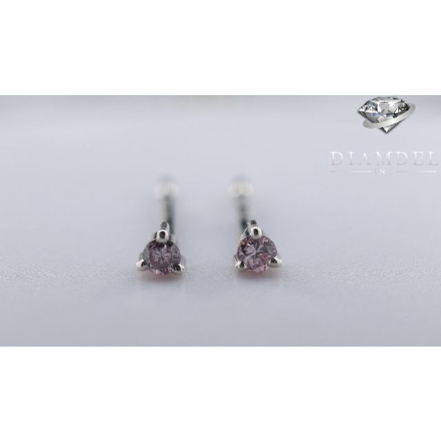 天延ピンクダイヤモン/EARRINGS/ 0.03 ct.その他