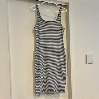 ザラ(ZARA)の新品　ZARA ボーダー　ワンピース (ミニワンピース)