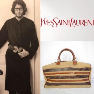 サンローラン(Saint Laurent)の【美品】☆YVES SAINT LAURENT 80s BIG ボストンバッグ(ボストンバッグ)