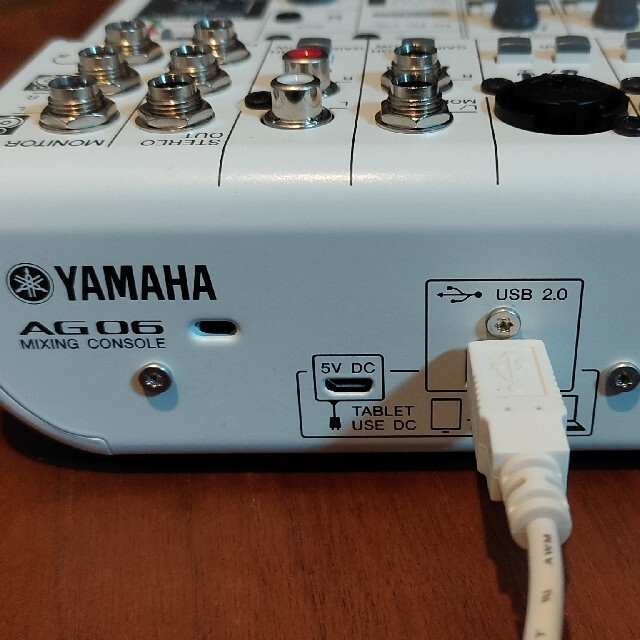 たー様専用 新品同様 YAMAHA AG06 ミキサー ホワイト 楽器のDTM/DAW(オーディオインターフェイス)の商品写真