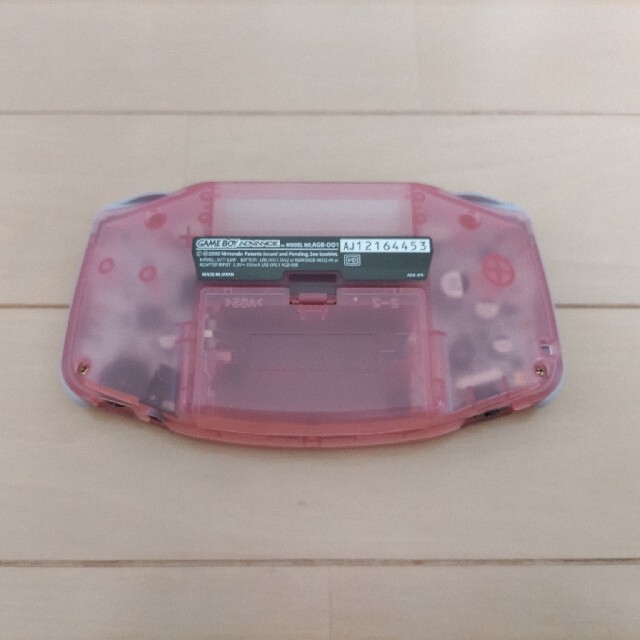 ゲームボーイアドバンス(ゲームボーイアドバンス)のGAMEBOY ADVANCE 本体 ミルキーピンク エンタメ/ホビーのゲームソフト/ゲーム機本体(携帯用ゲーム機本体)の商品写真