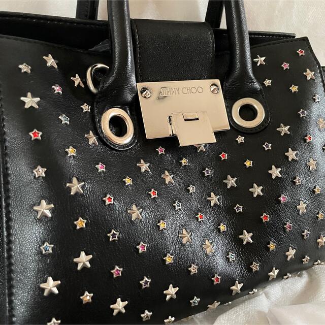 限定品JIMMY CHOOのスタースタッズ2wayスワロフスキーライリーバッグ-
