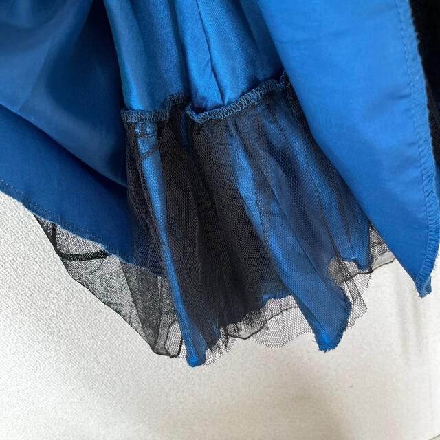 ブルー ドレス レディースのフォーマル/ドレス(ミディアムドレス)の商品写真