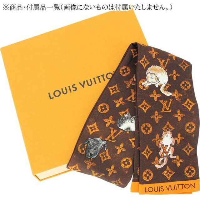 LOUIS VUITTON(ルイヴィトン)のLOUIS VUITTON スカーフ レディース シルク LV 未使用 7114 レディースのファッション小物(バンダナ/スカーフ)の商品写真