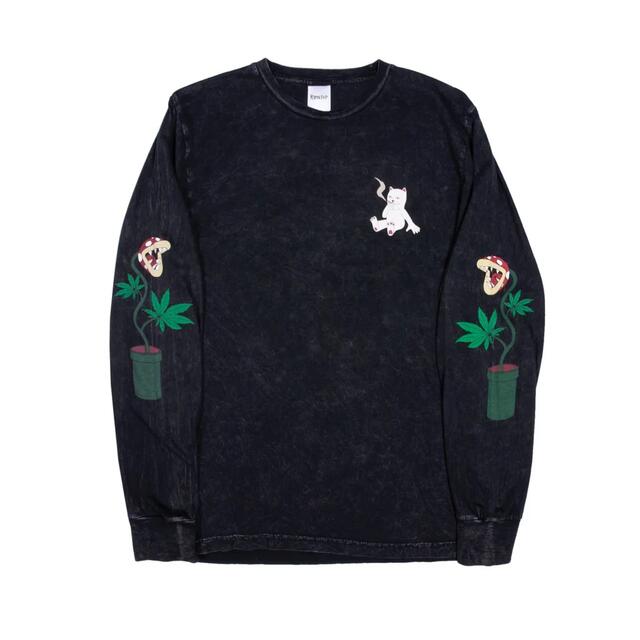 RIPNDIP ロンT HERB EATER L/S 長袖　ロング　ブラック M