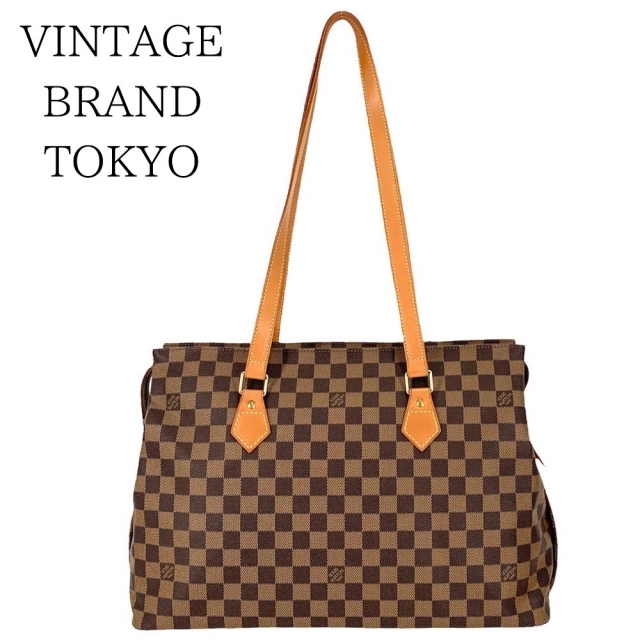 LOUIS VUITTON ルイヴィトン トートバッグ コロンビーヌ ダミエ ショルダーバッグ 100周年記念限定品 ブラウン N99037    ゴールド金具 レディース【品】