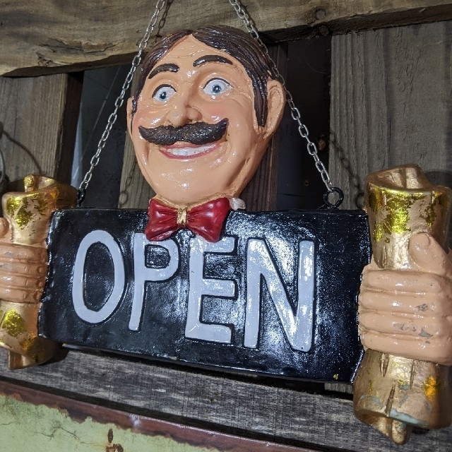 カットハウス 立掛け式 看板(黒板) 理容室の看板 オープン カットハウス 立掛け式 看板(黒板) 理容室の看板 オープン