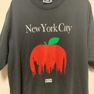 KITH キス Big Apple Vintage Tee アップル プリント 半袖カットソー Tシャツ ベージュ KH1220