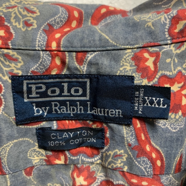 POLO RALPH LAUREN(ポロラルフローレン)の90s ラルフローレン 半袖オープンカラー シャツ　アロハ　CLAYTON メンズのトップス(シャツ)の商品写真