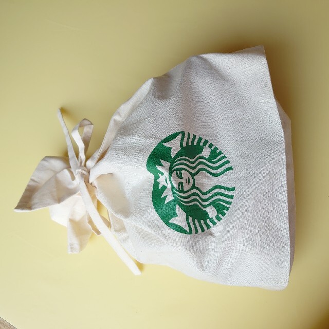 Starbucks Coffee(スターバックスコーヒー)の【値下げ】スタバ 巾着 プレゼント包装バッグ その他のその他(その他)の商品写真