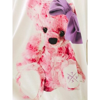 ミルクボーイ(MILKBOY)のトラバストーキョー ピンクのくまTシャツ(Tシャツ(半袖/袖なし))