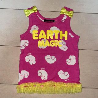 アースマジック(EARTHMAGIC)のアースマジック　マフィー　トップス　ピンク(Tシャツ/カットソー)