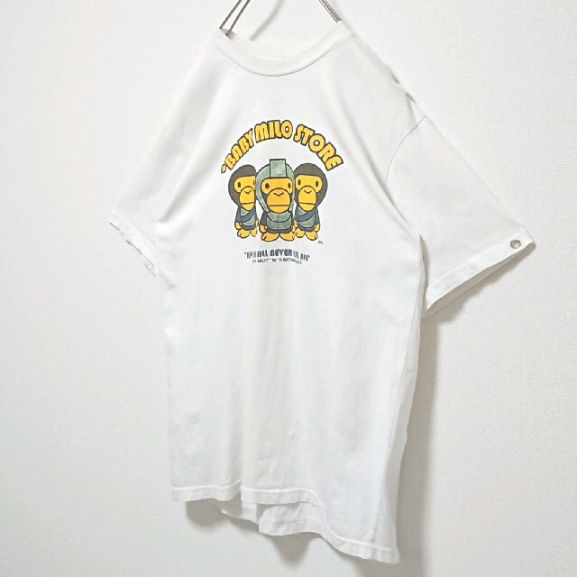 A BATHING APE(アベイシングエイプ)の【匿名配送】 アベイシングエイプ BABY MILO プリント 半袖 Tシャツ メンズのトップス(Tシャツ/カットソー(半袖/袖なし))の商品写真