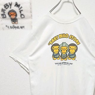 アベイシングエイプ(A BATHING APE)の【匿名配送】 アベイシングエイプ BABY MILO プリント 半袖 Tシャツ(Tシャツ/カットソー(半袖/袖なし))