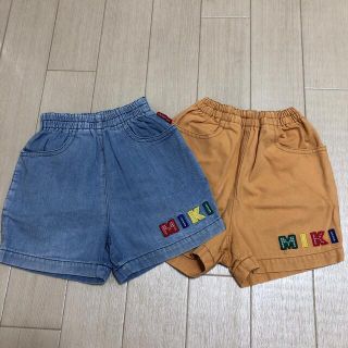 ミキハウス(mikihouse)のミキハウス ハーフパンツ  ショートパンツ　90cm 二枚(パンツ/スパッツ)