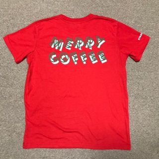 スターバックスコーヒー(Starbucks Coffee)のスターバックスCoffee Tシャツ　赤　Sサイズ　美品(Tシャツ(半袖/袖なし))