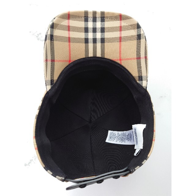 美品BURBERRYバーバリーロンドンイングランド 帽子キャップCAPチェック