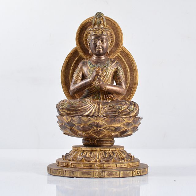 仏教美術　樹脂製　レプリカ　チベット仏　仏像　置物　V　R4673