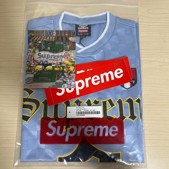 Supreme(シュプリーム)のSupreme / Umbro Soccer Jersey Light Blue メンズのトップス(Tシャツ/カットソー(半袖/袖なし))の商品写真