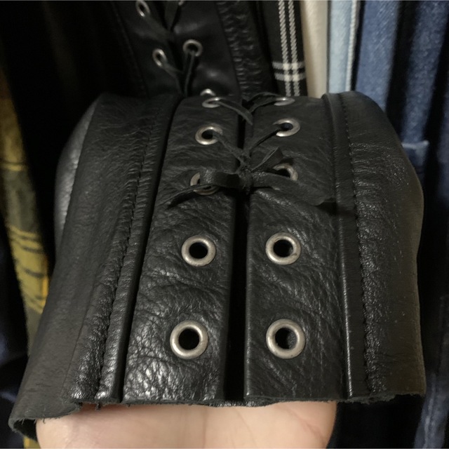 Alexander McQueen(アレキサンダーマックイーン)のAlexander McQueen lace-up leather pants レディースのパンツ(その他)の商品写真