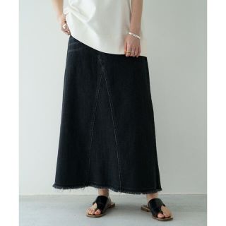 ラウンジドレス(Loungedress)の【新品】　Loungedress デニムマキシスカート(ロングスカート)