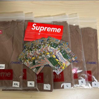 シュプリーム(Supreme)のSupreme Washed Handstyle S/S Top "Brown"(Tシャツ/カットソー(半袖/袖なし))